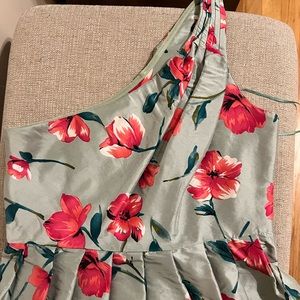 Express one shoulder dress floral size 6